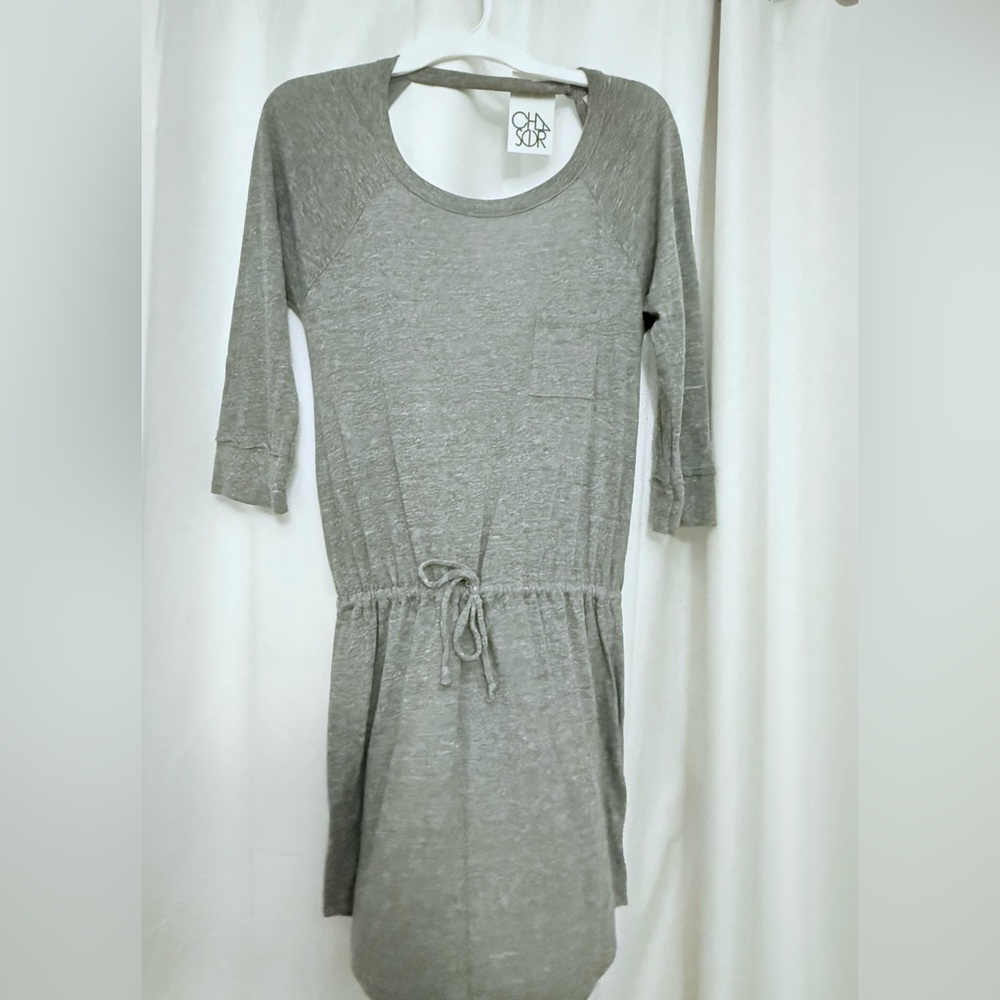 Chaser Jersey-Knit Drawstring T-shirt Dress